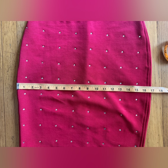 80s Vintage Red Tadashi Stretch Mini Dress - Picture 13 of 15